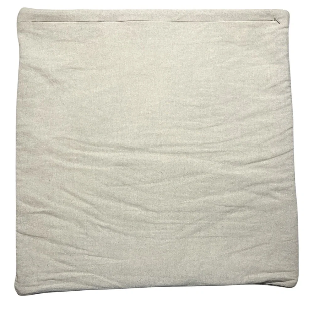 Pottery Barn Renly Embroidered Wool Pillow Cover 22”
